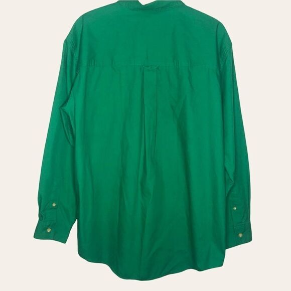 CHAPS DRESS SHIRT, Green XL - Picture 2 of 4